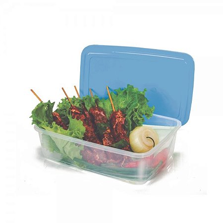 POTE RETANGULAR 2,8 L TRANSPARENTE
