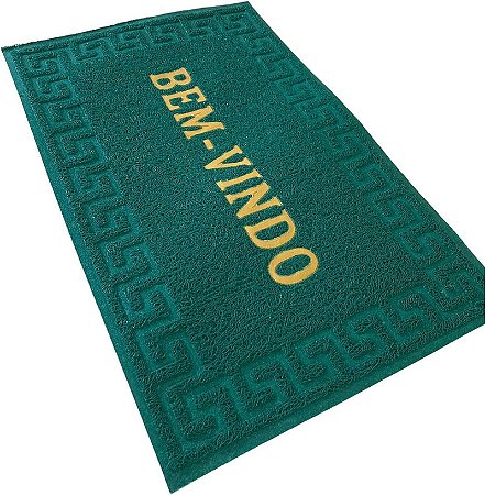 TAPETE ASSOALHO BEM VINDO POL/PVC 37X57C