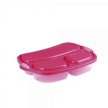 MARMITA LUNCH BOX 3 DIVISÓRIAS TRANSP
