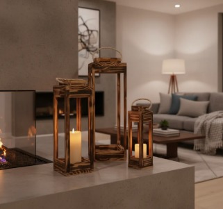 KIT LUMINÁRIAS MARROQUINAS Maçarico 3 unidades