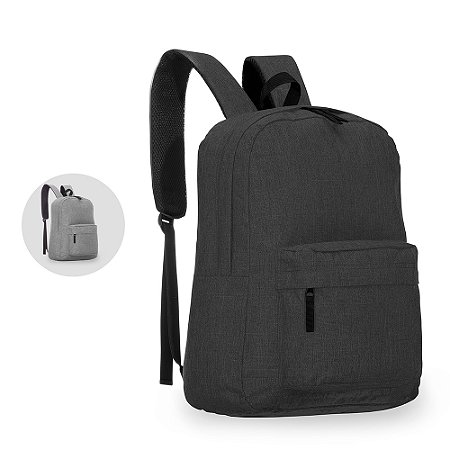 Mochila Personalizada em Poliéster | Bolso Frontal com Zíper