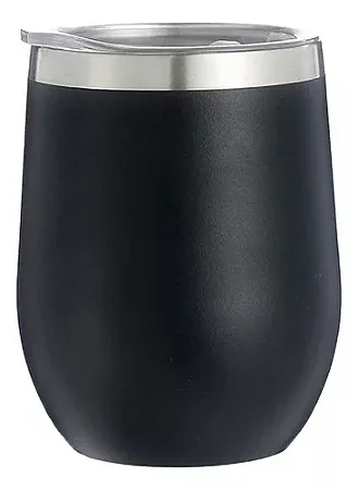 Copo Cuia Térmico Personalizado 350ml em Inox | Tampa Acrílica e Isolamento a Vácuo
