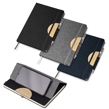 Caderno Personalizado com Suporte para Celular – 21,3x14,5cm