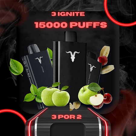 Compre 2 Pods Ignite V150 e Leve o 3º GRÁTIS!