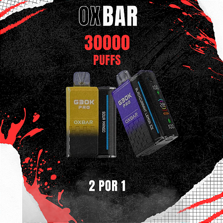 Compre 1 OxBar G30k e Leve o 2º GRÁTIS!