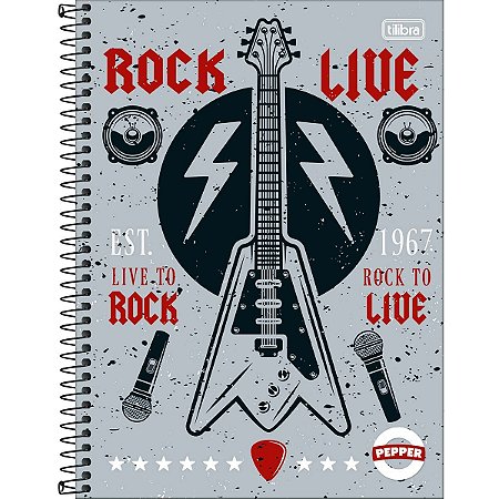 CADERNO 16 MATÉRIAS PEPPER MASCULINO 256 FOLHAS