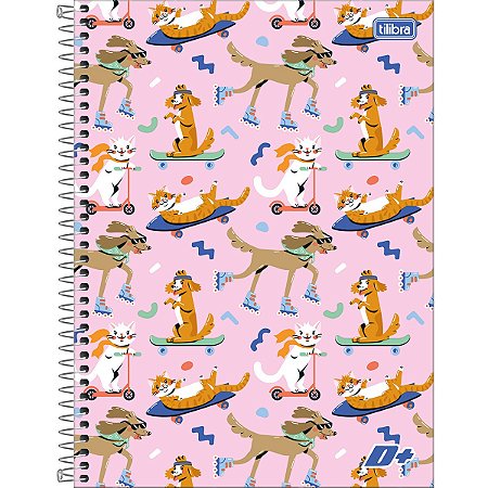 CADERNO 20 MATÉRIAS D+ FEMININO 400 FOLHAS
