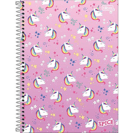 CADERNO 20 MATÉRIAS SPICE FEMININO 320 FOLHAS