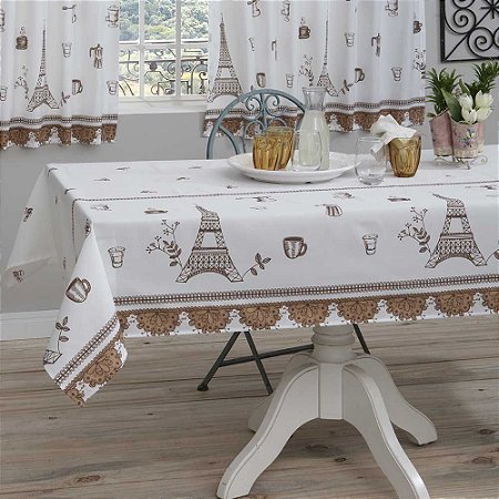 Toalha de Mesa Sultan Retangular 6 Lugares Paris
