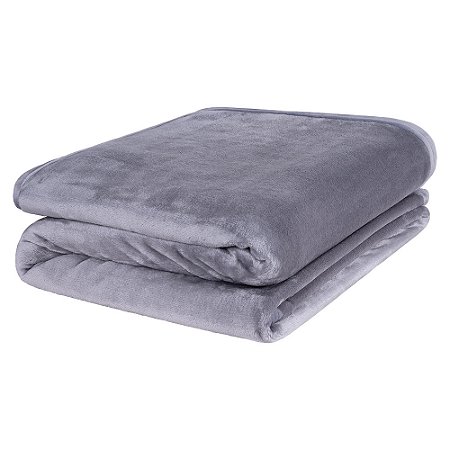 Cobertor King Size Europa Toque de Luxo 240 x 250cm Cinza