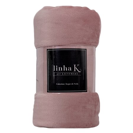 Cobertor King Size Kacyumara Toque de Seda 260x240cn Blanket 300 g/m² Rosê