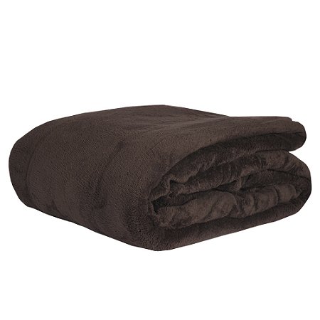 Manta Queen Size Corttex Home Design 220x240cm Marrom