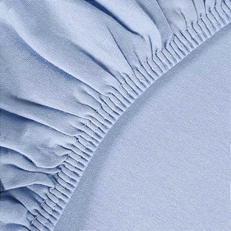 Lençol King Size Altenburg Malha In Cotton Azul Bali