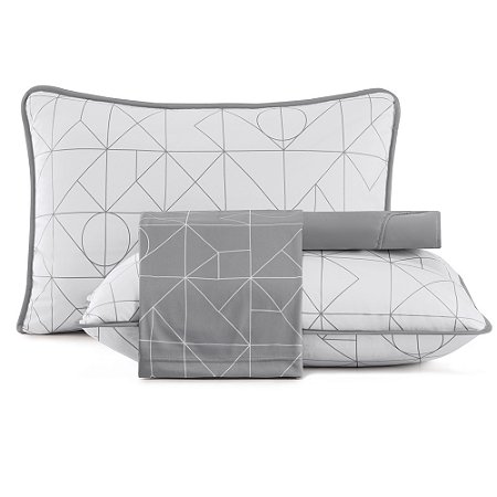 Jogo de Cama Queen Size Lynel Malha 4 Peças Urban