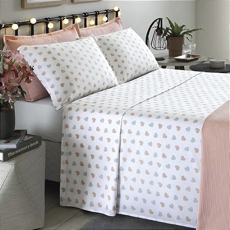 Jogo de Cama King Size Dohler 150 Fios Vênus 4 Peças