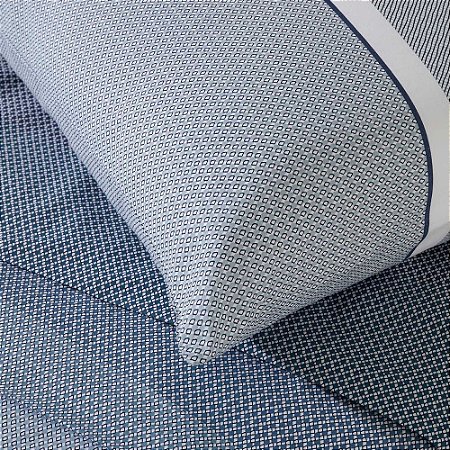 Jogo de Cama Queen Size 200 Fios 4 Peças Corttex Home Design Azul