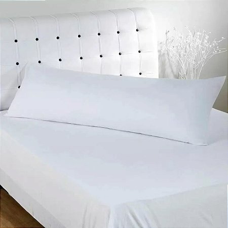 Fronha para Body Pillow Altenburg Toque Acetinado 40x130cm Branca