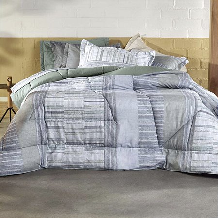 Jogo de Cama Solteiro Altenburg 3 Peças Toque Acetinado Connect Green