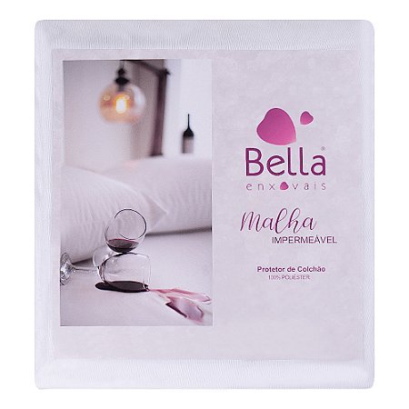 Protetor de Colchão Imperméavel Solteiro Malha Bella Enxovais Branco