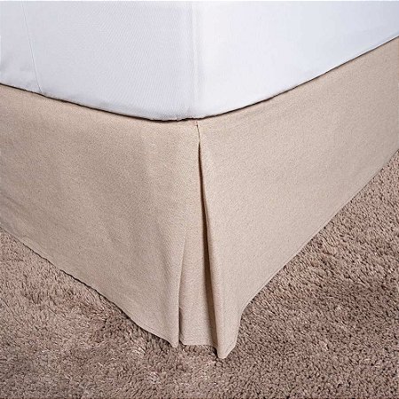 Saia para Cama Box King Size Caiobá 193x203x38cm Taúpe