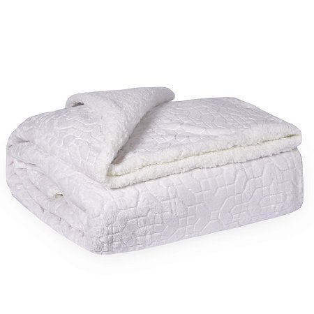 Cobertor Queen Size Plush/Sherpa Bella Enxovais Dreams Kloe
