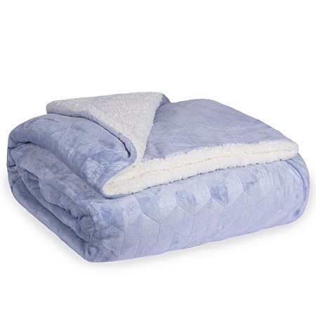 Cobertor Casal Plush/Sherpa Bella Enxovais Dreams Fred