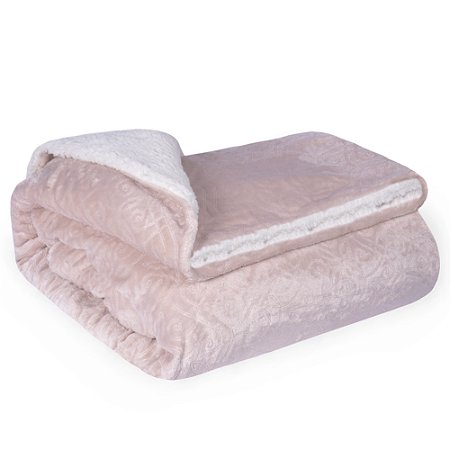 Cobertor Casal Plush/Sherpa Bella Enxovais Dreams Taylor
