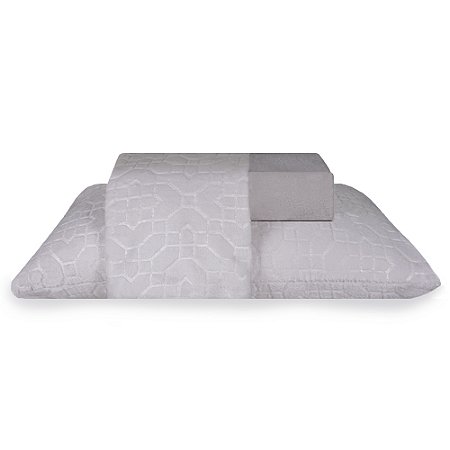 Jogo de Cama Solteiro Plush 3 Peças Bella Enxovais Dreams Kloe