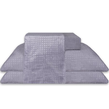 Jogo de Cama Casal Plush 4 Peças Bella Enxovais Dreams Harry