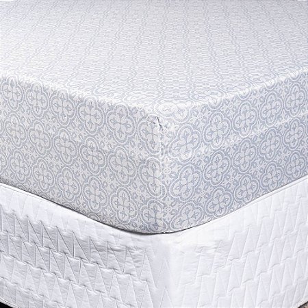 Protetor de Colchão Impermeável Queen Size Sultan 160x200x40cm Azul