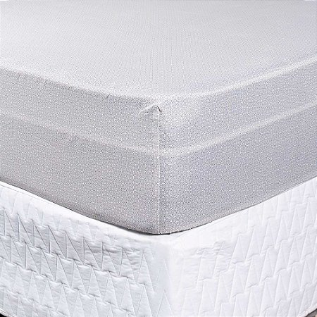 Protetor de Colchão Impermeável Casal Sultan 138x188x30cm Cinza
