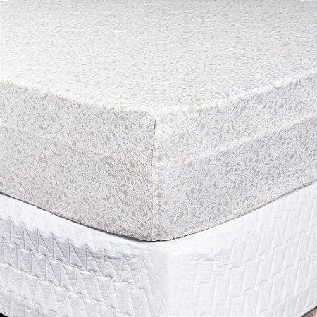Protetor de Colchão Impermeável Solteiro Sultan 88x188x30cm Bege
