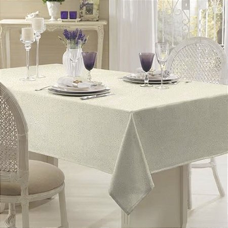 Toalha de Mesa Retangular 6 Lugares Dohler Clean Athenas 140x210cm Eliete