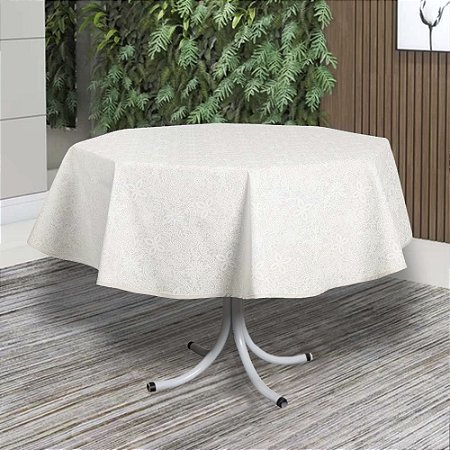 Toalha de Mesa Redonda 4 Lugares Dohler Clean Athenas 160cm Edite