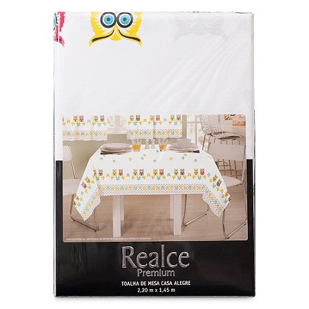 Toalha de Mesa Sultan Retangular 6 Lugares Corujas