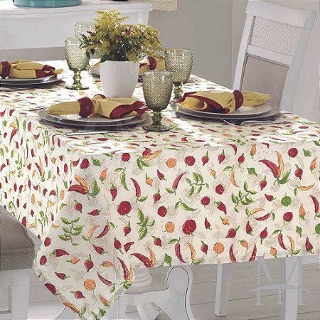 Toalha de Mesa Quadrada 4 Lugares Dohler Clean Athenas 140x140cm Iara