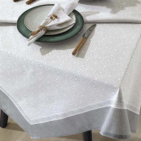 Toalha de Mesa Quadrada 4 Lugares Dohler Clean Renova 140x140cm Alícia