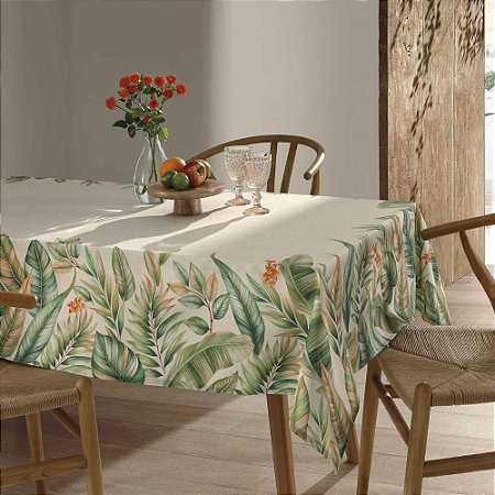 Toalha de Mesa Retangular 6 Lugares Dohler Clean Renova 140x210cm Hércules