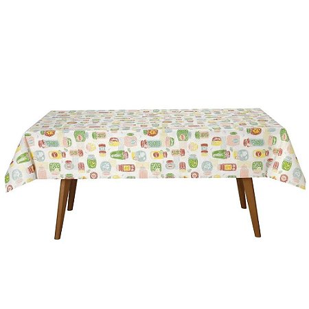Toalha de Mesa Retangular 6 Lugares Dohler Clean Athenas 140x210cm Ester