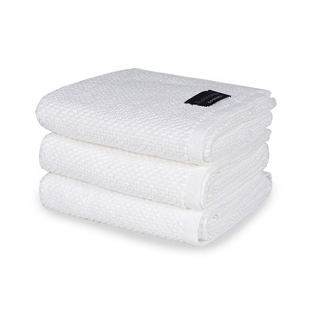 Kit Pano de Prato 3 Peças Felpudo Buddemeyer 48x71cm Branco