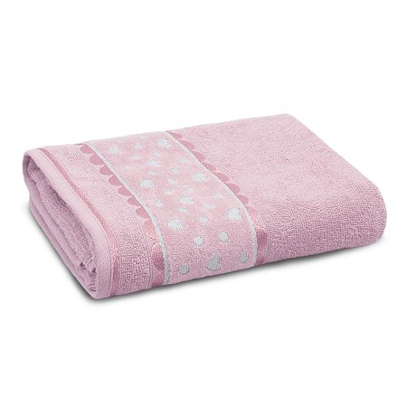 Toalha de Banho Charme Appel 68x135cm 340 g/m² Rosa Neve