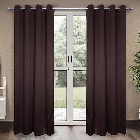 Cortina Blackout de Tecido Izaltex 300 x 250cm - Tabaco