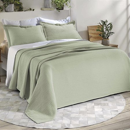 Colcha King Size Dohler Londres 3 Peças Verde