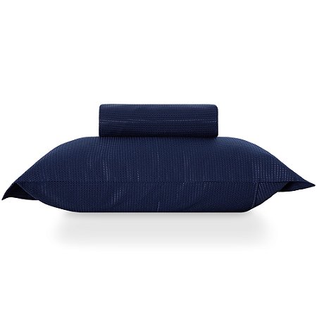 Colcha Solteiro Piquet Índigo 2 Peças Becadecor