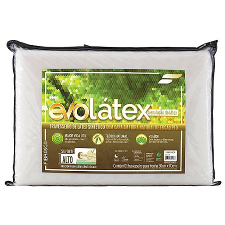 Travesseiro Fibrasca Evolátex Suporte Alto