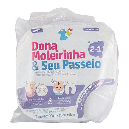 Travesseiro para Bebê Dona Moleirinha e seu Passeio Fibrasca