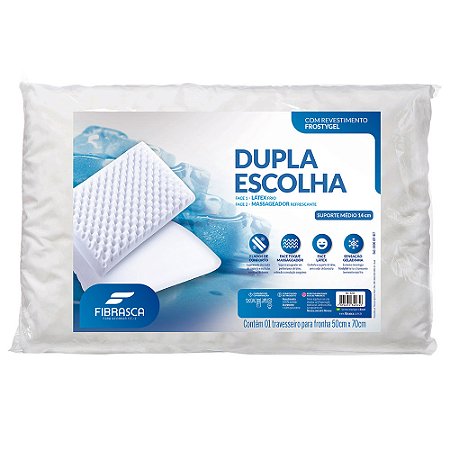 Travesseiro Fibrasca Dupla Escolha