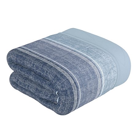 Edredom Queen Size Lynel Malha Denim