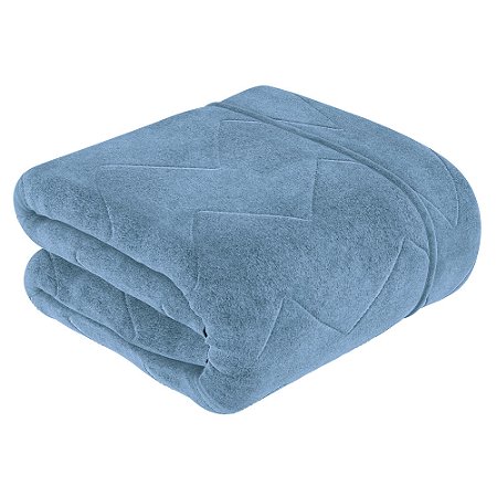 Edredom Queen Size Lynel Mescla Azul