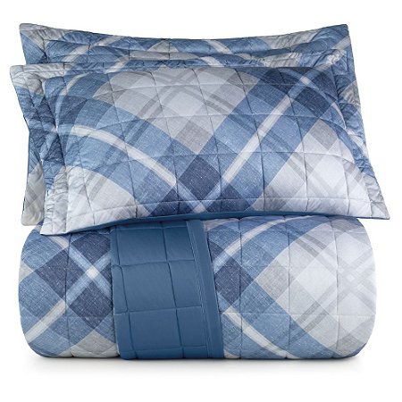 Kit Cobreleito Queen Size Lynel Sofistic 3 Peças Glasgow
